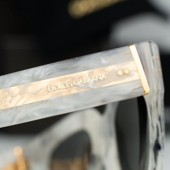 BRAND NEW D&G DG4413 342887 Grey Marble Grey Square Unisex Sunglasses - Picture 6 of 10